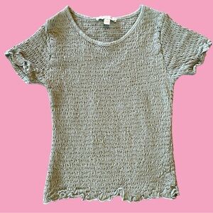 5 for $20🫟🛍️🔵 Chelsea & Violet’ Girls Short Sleeve Scrunch Top. Size Medium